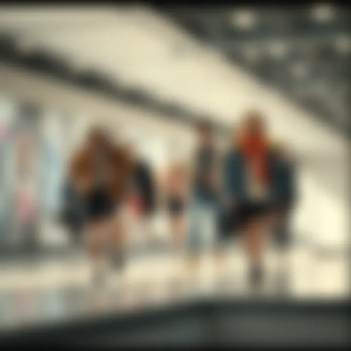 An abstract display of interconnected fashion trends