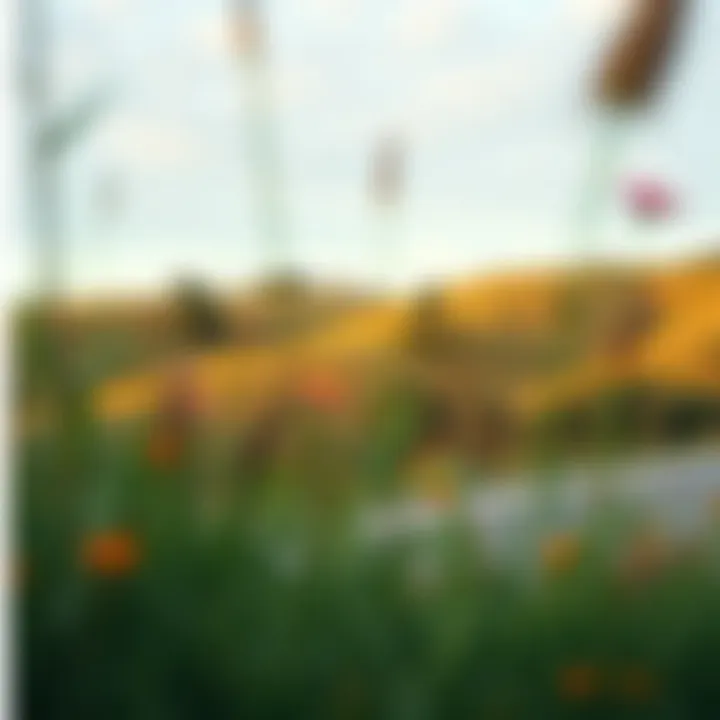 A serene landscape illustrating sustainable fashion practices