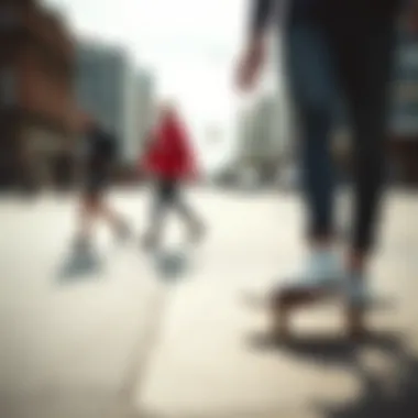 A historical timeline showcasing the evolution of skate walking within skate culture