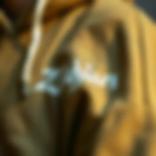 Close-up of the Zildjian hoodie showcasing fabric texture and logo