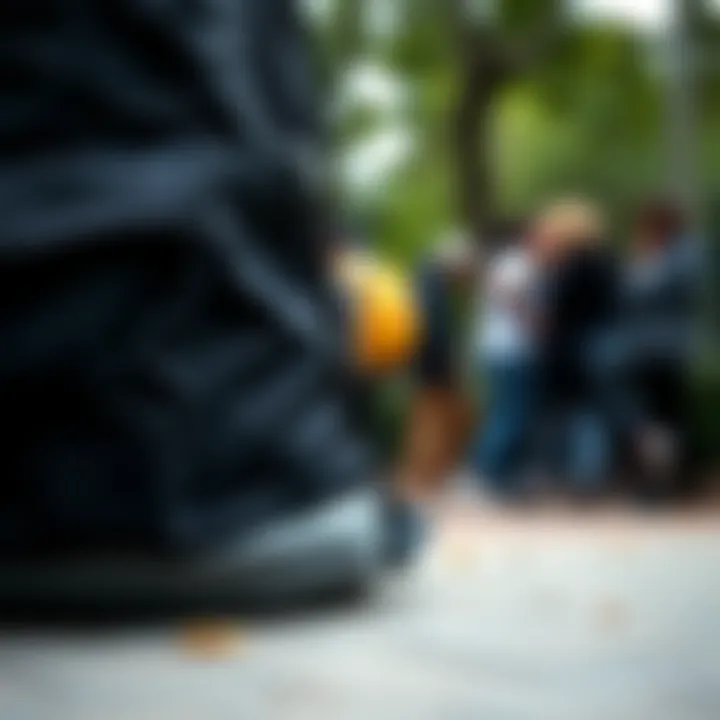 Close-up of sustainable materials used in settlement backpacks