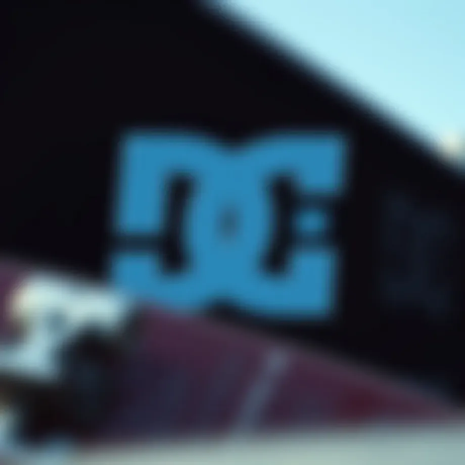 A classic DC Shoes logo showcasing its bold design