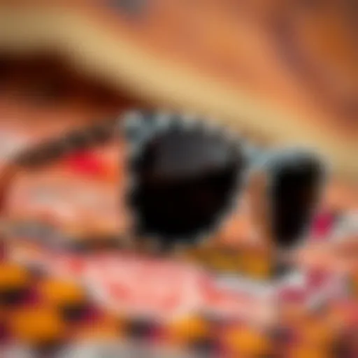 Vans checkerboard sunglasses featuring a striking pattern