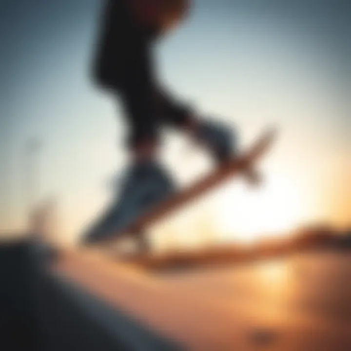 Skateboarding in Vans Kyle Walker Pro Skateboarder performing tricks while wearing Vans Kyle Walker Pro shoes.