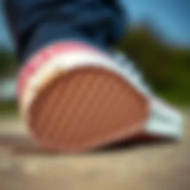 Grip and Traction of the Sole Close-up detail of the shoe's sole highlighting its grip and traction.