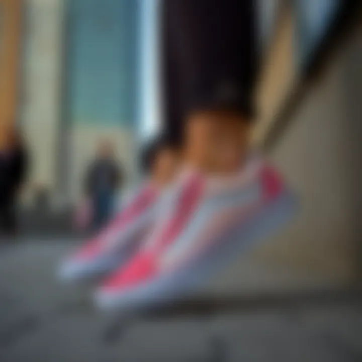 Urban Style: Vans Low Pro in Everyday Life Lifestyle shot of Vans Low Pro women's shoes in an urban setting