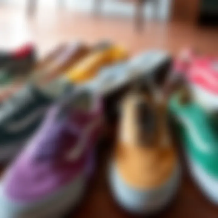 A collection of Vans Retro Court and Old Skool styles in various colors