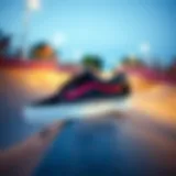 Vans size 14 skateboard shoes on a ramp