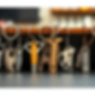 Diversity of Skate Tool Keychains Available Different types of skate tool keychains lined up for comparison.