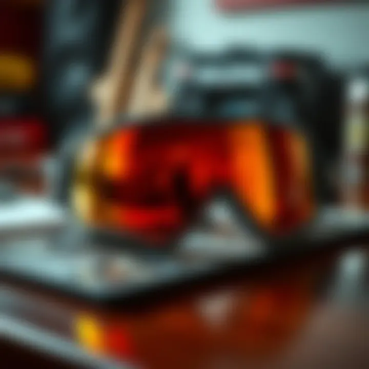 Innovative design elements of Von Zipper Wildlife Goggles displayed on a table