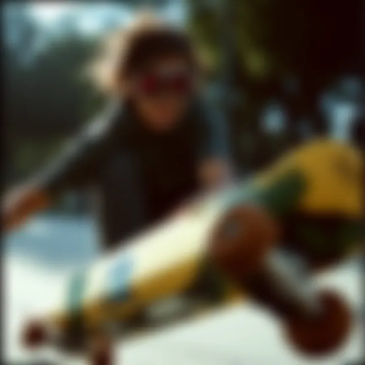 Skateboarder wearing Von Zipper Wildlife Goggles during a trick