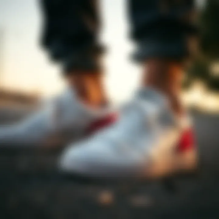 Care instructions for maintaining white Nick shoes in top condition