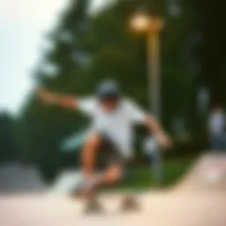 Skateboarder enjoying a session at Woodward Skate Camp