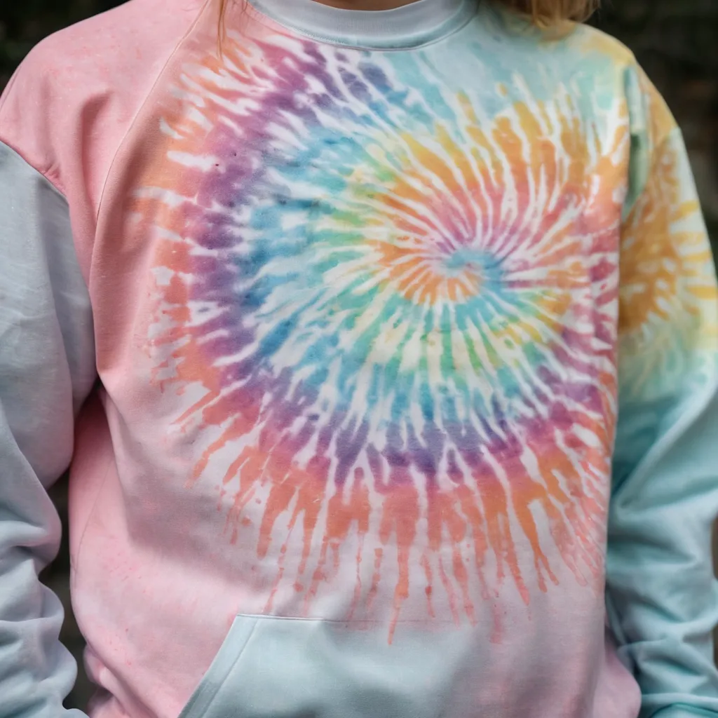 pastel tie dye sweatshirt